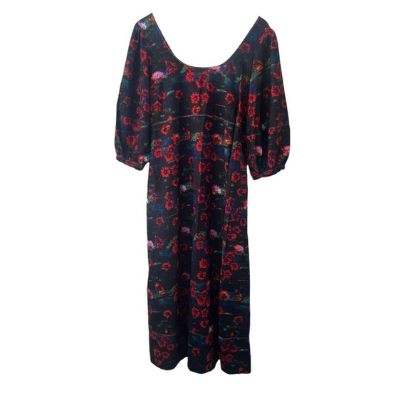 RACHEL COMEY x TARGET Kodak Red Floral Print Volume 3/4 Sleeve I Size: 6 - Picture 2 of 13